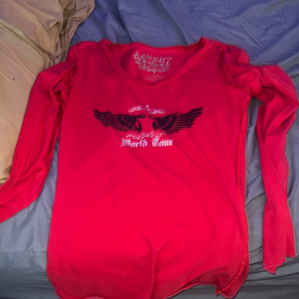 red shirt y2k